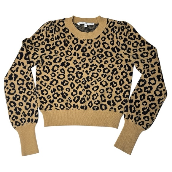 Veronica Beard Penny Leopard Print Sweater XSmall - Picture 3 of 13